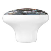 Chrysocolia Morning, Union Square, NYC Keramische Knop (Zijkant)