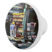 Chrysocolia Morning, Union Square, NYC Keramische Knop (Rechts)