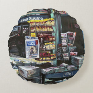 Chrysocolia Morning, Union Square, NYC Rond Kussen