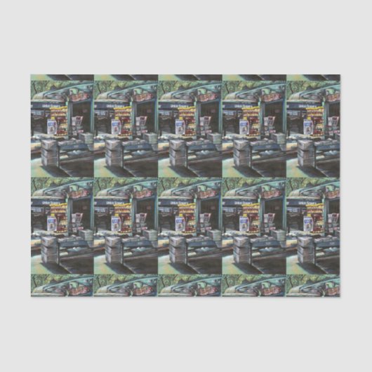 Chrysocolia Morning, Union Square, NYC Tissuepapier (Voorkant)