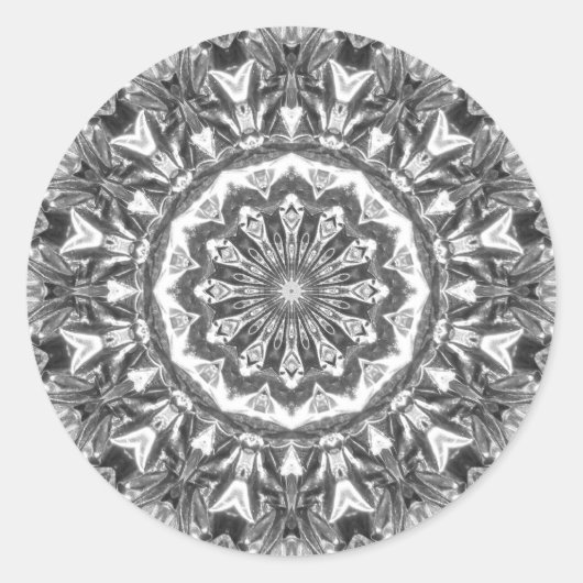 Chrystal Kaleidoscoop 06 Ronde Sticker (Voorkant)