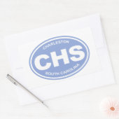 CHS (Charleston SC) Rechthoekige Sticker (Envelop)