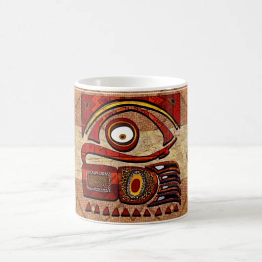 Chu Mtu African Folk Art Koffiemok (Center)