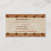 Chu Mtu Afrikaanse Folk Art VENDOR HANDEL ARTEFACT Visitekaartje (Achterkant)