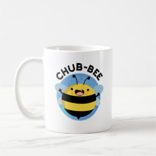 Chub-bee Funny Chubby Bee Pun Koffiemok