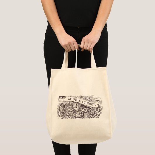 Chub & Carrot Voorzieningen artwork Tote Bag (Voorkant (product))