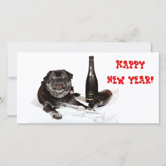 Chubbs le carte photo de bonne année de Wampug (Devant)