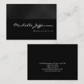 Chubby Artiste de maquillage branché Carte de visi (Devant / Derrière)