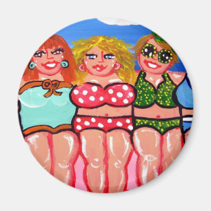 Chubby Beach Divas Friends Magneet