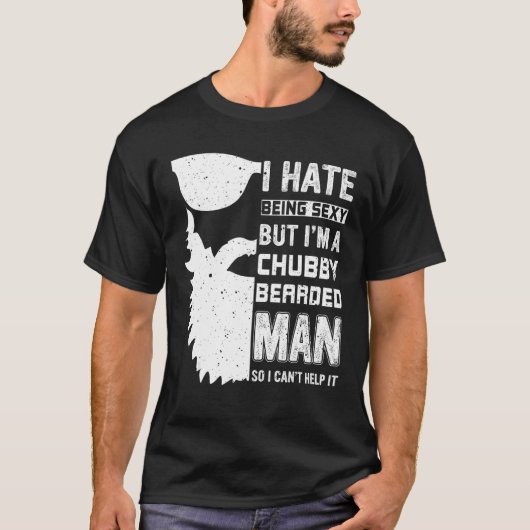 Chubby Bearded Man Sexy Beard and Mustache 7 T-shirt (Voorkant)