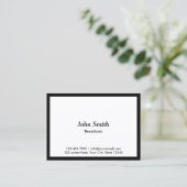 Chubby Black Border Beautician Visitekaartje (Staand voorkant)