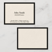 Chubby Black Border OB/GYN Visitekaartje (Voorkant / Achterkant)