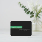 Chubby Black Green Carte de visite de la photograp (Debout devant)