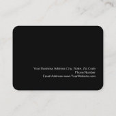 Chubby Black Green Carte de visite de la photograp (Dos)