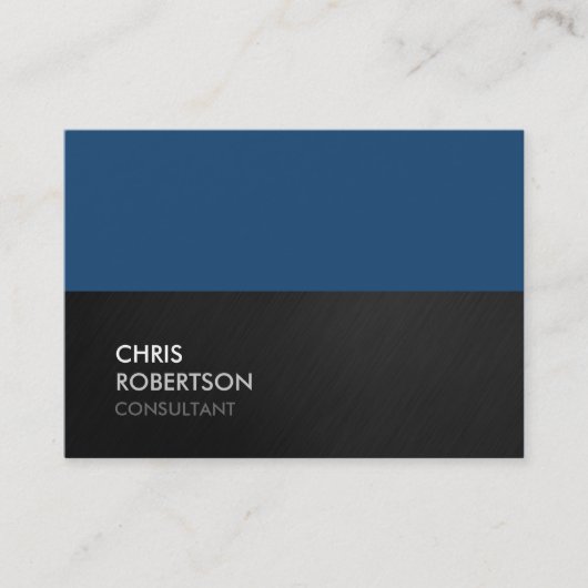 Chubby Blue Gray Attractive Chic-Visitekaartje Visitekaartje (Voorkant)