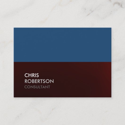 Chubby Blue Red Attractive Chic Carte de visite (Devant)