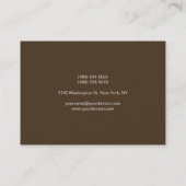 Chubby Cafe Noir Gray Monogram Visitekaartje (Achterkant)