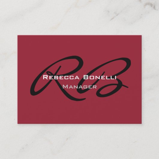 Chubby Calligraphie Carte de visite (Devant)