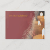 Chubby Carte de visite aux bougies (Dos)