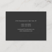 Chubby Carte de visite de coiffeur rouge gris (Dos)