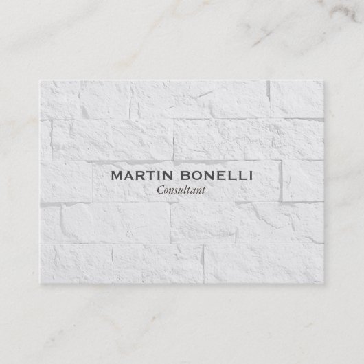 Chubby Carte de visite gris clair effet mur modern (Devant)