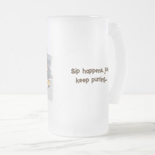 Chubby Cat Café compagnon Mug (Devant droit)