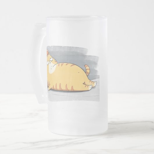 Chubby Cat Café compagnon Mug (Devant gauche)