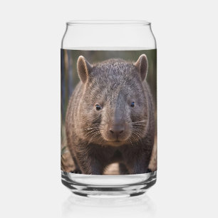 Chubby Charm: de Schattige Australische wombat Blikvorm Glas