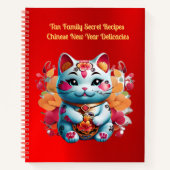 Chubby Chat Fortune Livre de recettes du Nouvel An (Devant)