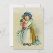 Chubby Cheeks Verjaardag Meisje Dolls Tan Kaart (Achterkant)
