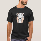 Chubby Cheeks White Dog T-shirt (Voorkant)