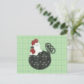 Chubby Chicken Briefkaart (Staand voorkant)