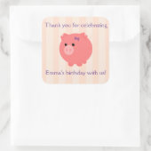 Chubby Cochon avec Stickers Stripes PInk (Sac)