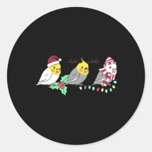 Chubby Cockatiel Decoratie Parrot Kawaii Birb Ronde Sticker