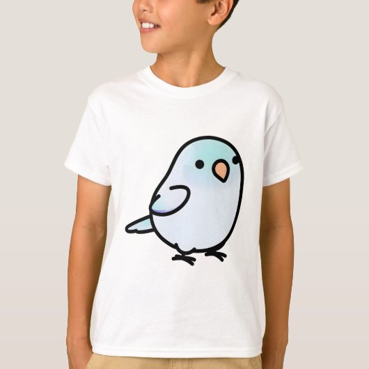Chubby Dilute Light Blue Parrotlet T-shirt (Voorkant)