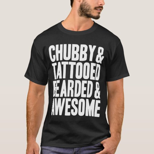 Chubby en Tattooed T-shirt (Voorkant)