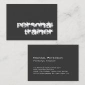 Chubby Entraîneur Fitness Unique Carte de visite m (Devant / Derrière)