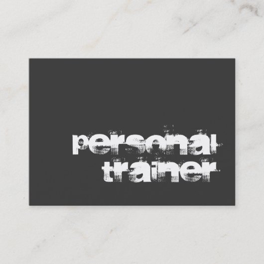 Chubby Entraîneur Fitness Unique Carte de visite m (Devant)