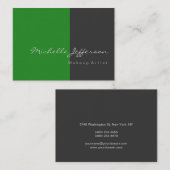 Chubby Forest Green Grey Carte de visite attrayant (Devant / Derrière)