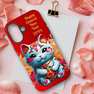 Chubby Fortune Cat Chinees Nieuwjaar iPhone 16 Hoesje