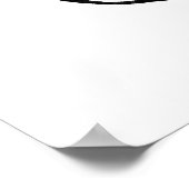 Chubby Giant Panda Cartoon Face Poster (Hoek)