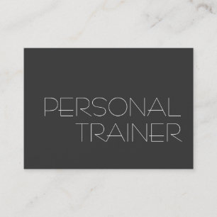 Chubby Gray Personal Trainer Fitness Visitekaartje