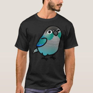 Chubby Green Cheek Conure Turquoise T-shirt