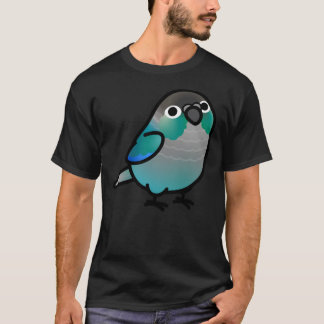 Chubby Green Cheek Conure Turquoise T-shirt
