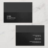 Chubby Grey Attractif Carte de visite Chic (Devant / Derrière)