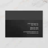 Chubby Grey Attractif Carte de visite Chic (Dos)