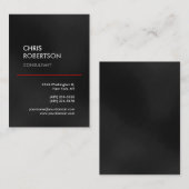 Chubby Grey Red Line Attractive Visitekaartje (Voorkant / Achterkant)