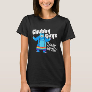 Chubby jongens Cuddle Better Lgbetq Gay Pride Beer T-shirt