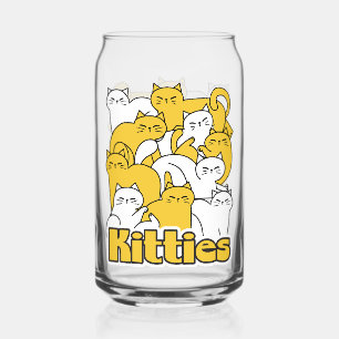 Chubby Katten Design - Schattige kattenkunst Blikvorm Glas