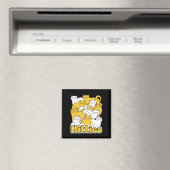 Chubby Katten Design - Schattige kattenkunst Magneet (Insitu (Vaatwasser))